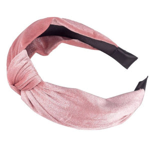 Velvet Knot Headband | Blush
