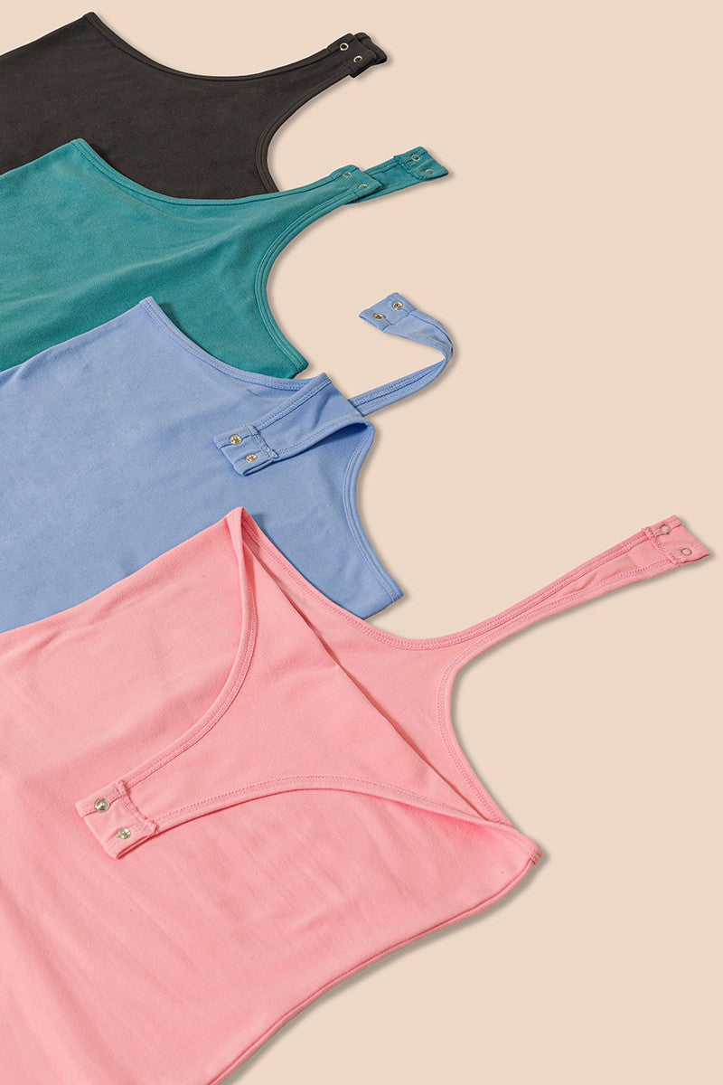 Microfiber Split Neck Bodysuit | Deep Sky