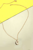 Bubble Balloon Initial Necklace | Gold