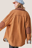 Oversized Fleece Shacket | Camel