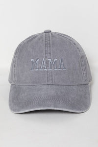 MAMA Embroidered Cap | Grey