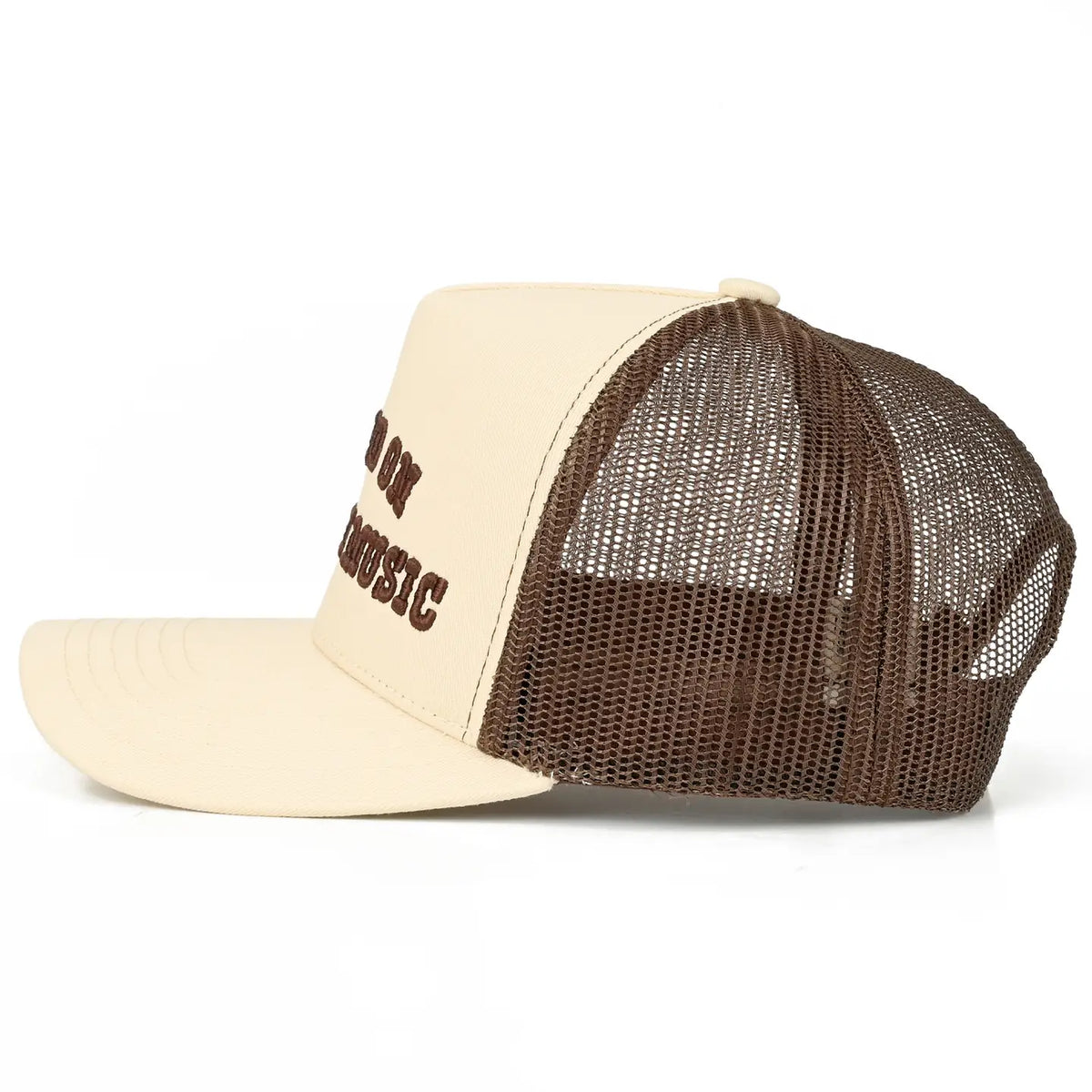 Raised On Country Music Trucker Cap | Brown