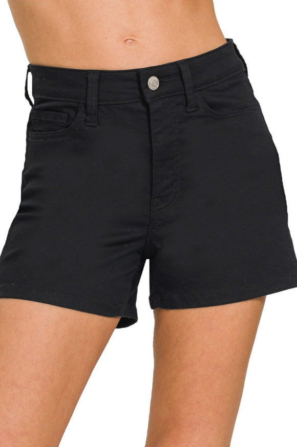 Classic Denim Shorts | Black
