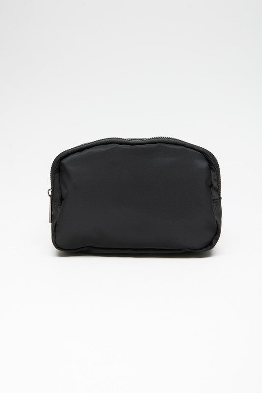 Crossbody Nylon Belt Bag | Black