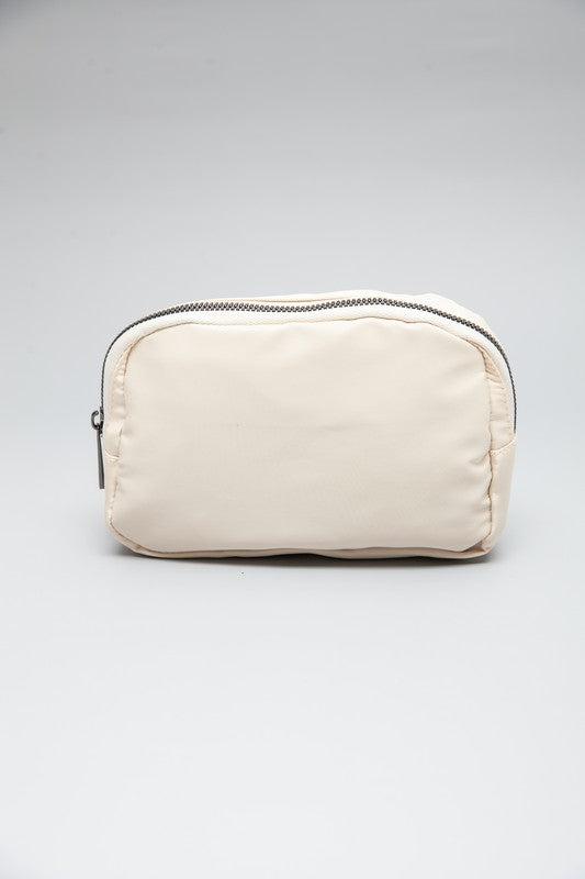 Crossbody Nylon Belt Bag | Ivory