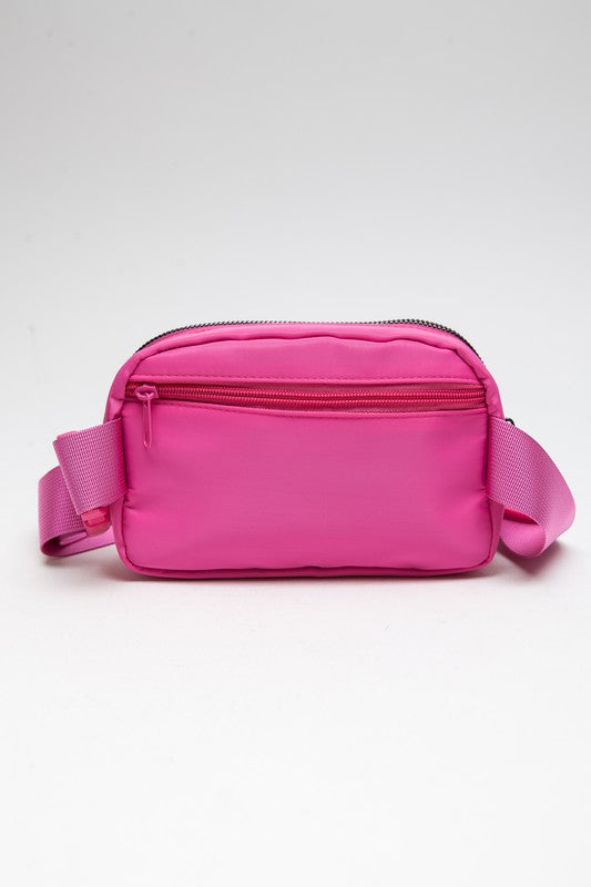 Brera Nylon Crossbody Fuschia