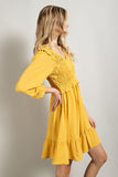 Ruffled Smocked Dress | Honey