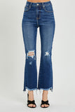 Risen Jeans | Dark Crop Flare