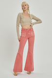 Risen Jeans | High Rise Patch Pocket Peach Blossom