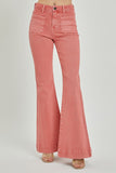 Risen Jeans | High Rise Patch Pocket Peach Blossom