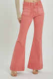 Risen Jeans | High Rise Patch Pocket Peach Blossom