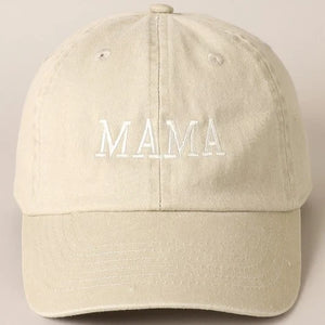 Mama Embroidered Cap | Sand