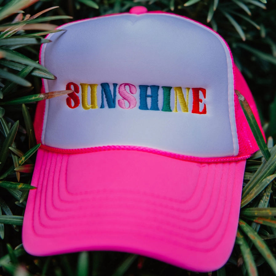 Sunshine Foam Trucker Cap | Hot Pink