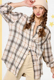 Button Down Plaid Flannel Top | Bone