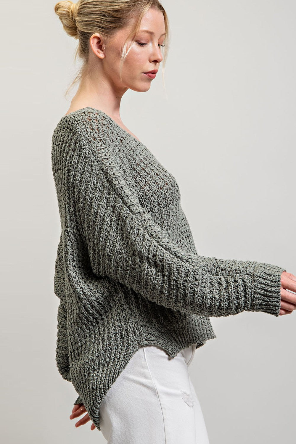 Loose fit knit on sale sweater