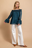 Off-The-Shoulder Top | Dark Teal
