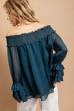 Off-The-Shoulder Top | Dark Teal
