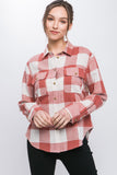 Plaid Flannel Top | Clay