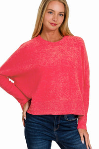 Melange Sweater | Viva Magenta