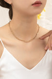 Dainty Layered Chain Short Necklace | Gold
