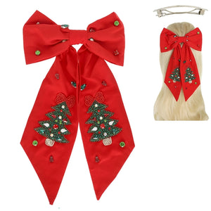 Christmas Tree Hair Bow | Various