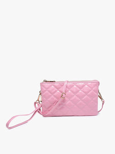 Riley High Gloss Crossbody Bag | Bubblegum