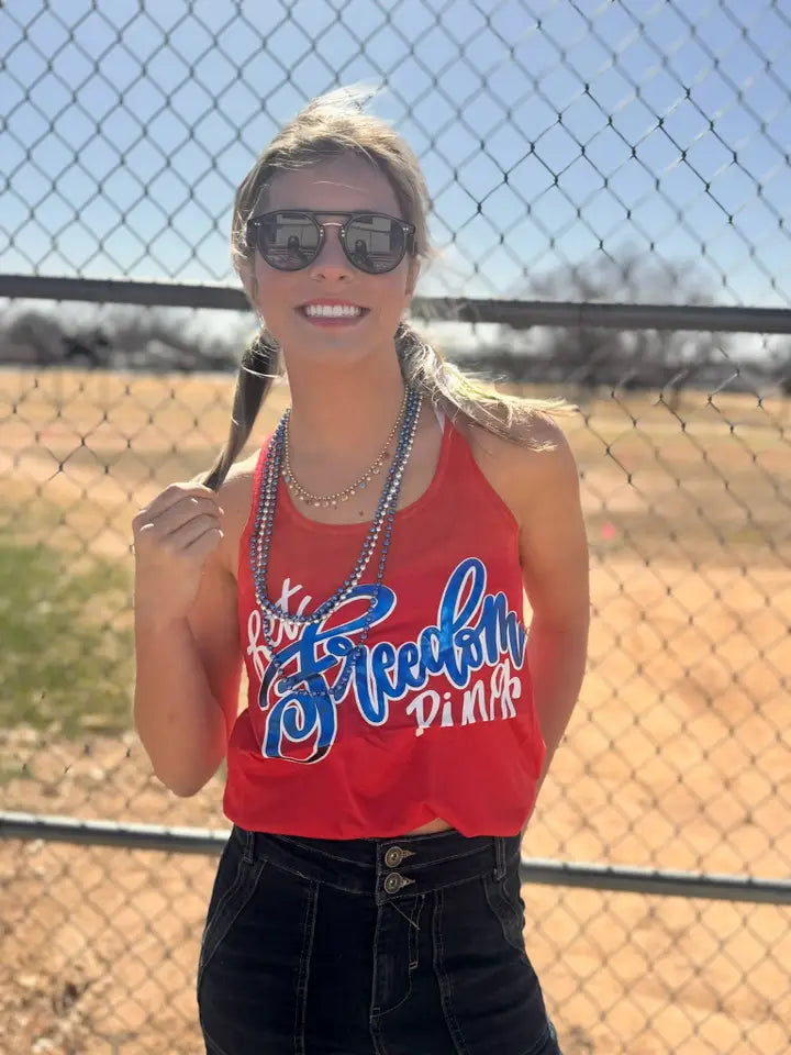 Let Freedom Ring Muscle Tank | Red