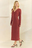 Button Down Sweater Midi Dress | Sienna