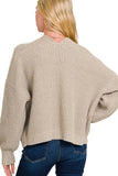 Open Front Sweater Cardigan | Ash Mocha