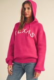 Texas Hoodie Sweater | Hot Pink