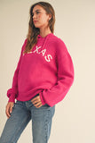 Texas Hoodie Sweater | Hot Pink