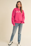 Texas Hoodie Sweater | Hot Pink