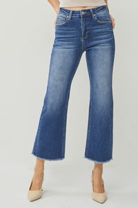 Risen Jeans | High Rise Crop Straight