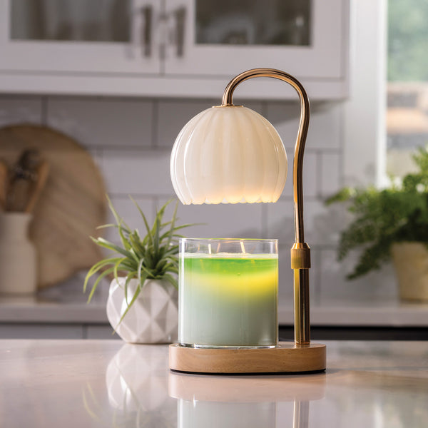 Milk Glass Candle Warmer | Cream