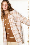 Cozy Flannel Shacket | Cream