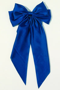Large Silky Bow | Royal Blue