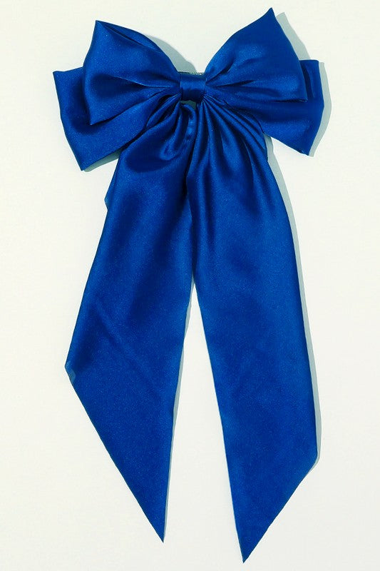 Large Silky Bow | Royal Blue