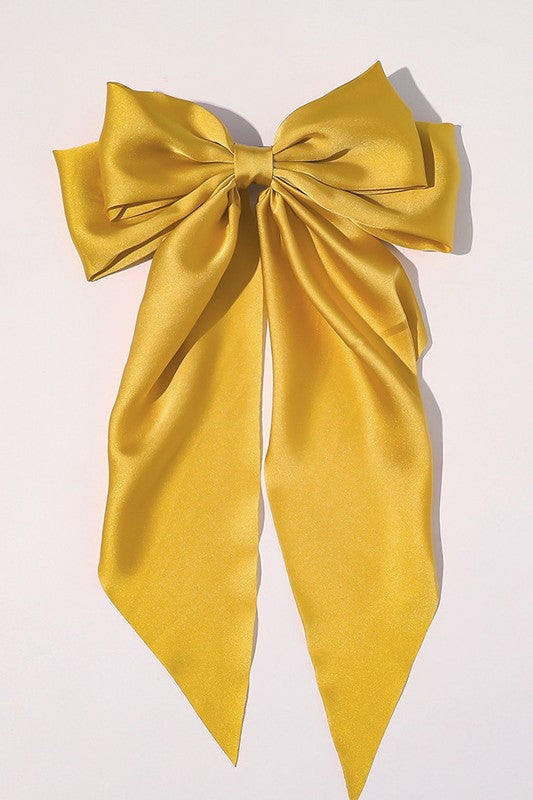Large Silky Bow | Yellow