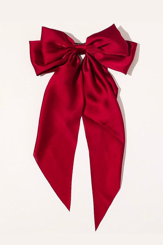 Large Silky Bow | Red