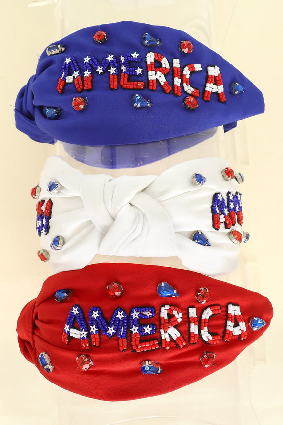 America Beaded Headband | Various