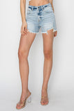 Risen Denim Shorts | High Rise Distressed