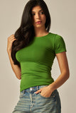 Seamless Basic Fitted Top | Avocado