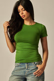 Seamless Basic Fitted Top | Avocado