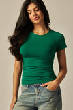 Seamless Basic Fitted Top | Kelly Green