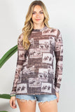 Semi Sheer Mesh Top | Vintage Rodeo