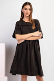 Mineral Washed Dress | Black