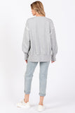 TEXAS French Terry Pullover Sweatshirt | Heather Grey