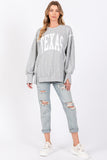 TEXAS French Terry Pullover Sweatshirt | Heather Grey