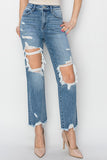 Risen Jeans | High Rise Crop Straight