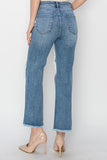 Risen Jeans | High Rise Crop Straight